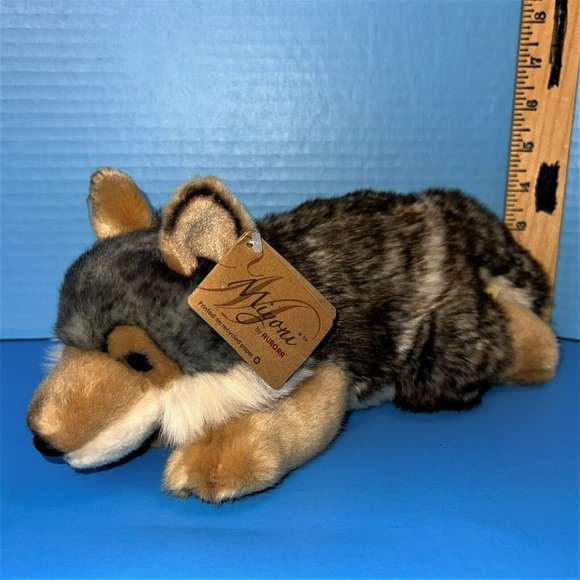 Miyoni By Aurora World Wolf Dog 11" Plush Gray Brown Stuffed Animal w/ Tag 26264 - Picture 1 of 11